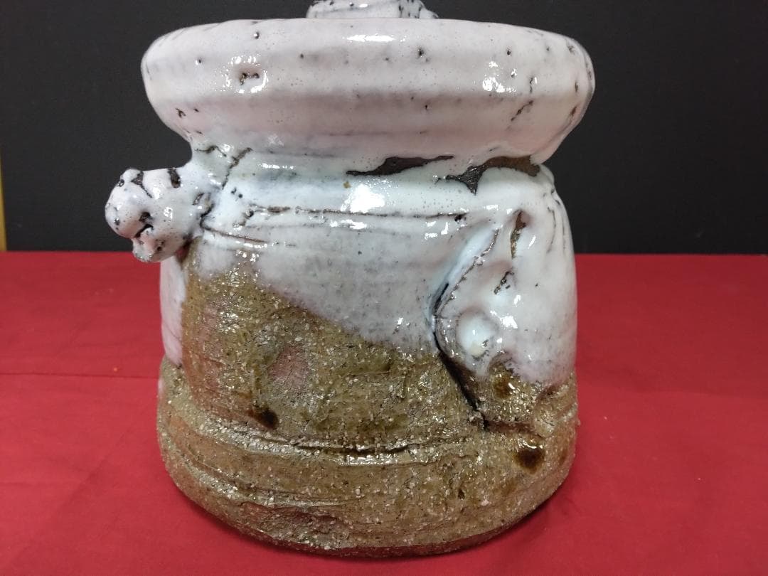 茶道具　萩焼 【　渋谷泥詩　　水指　】