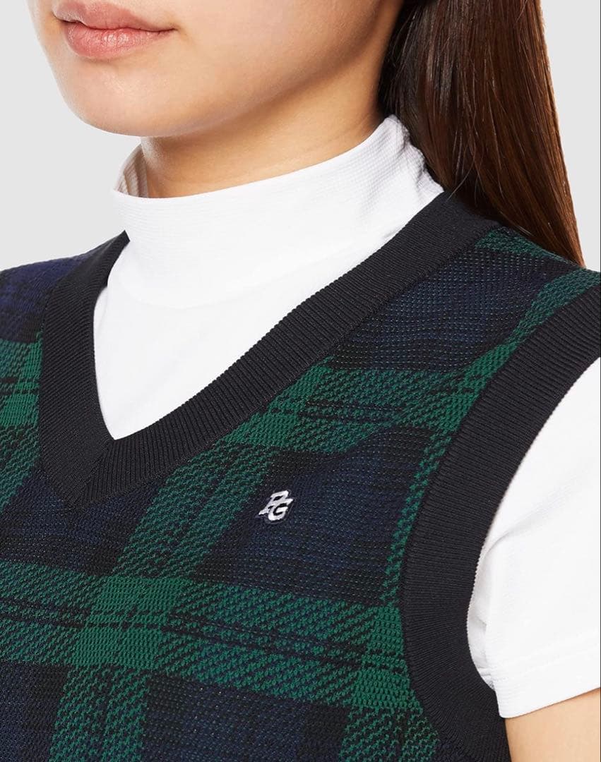 タグ付き新品　パーリーゲイツ　レディース Vネックニットベスト