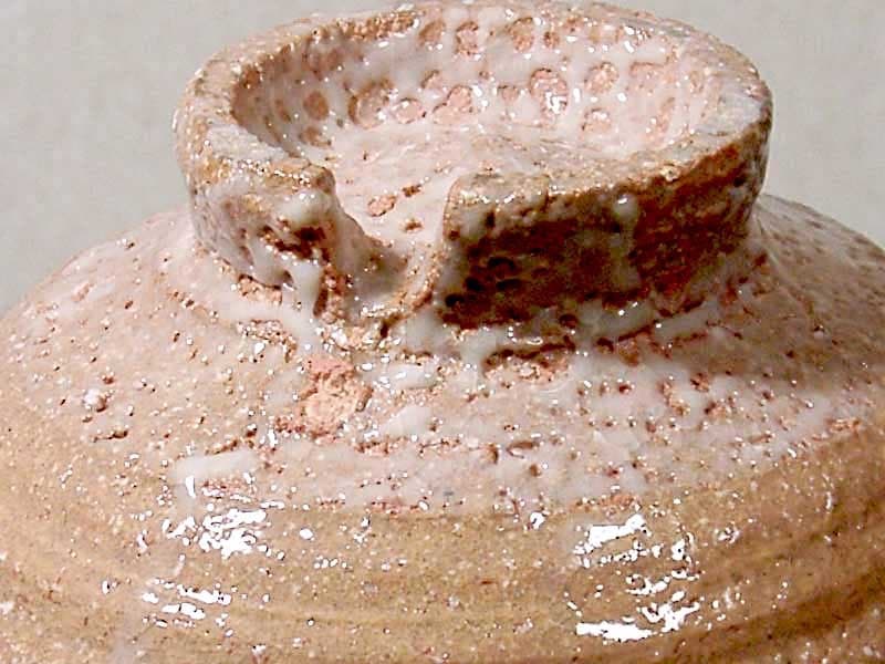 萩焼　中野霓林（二代）作　茶碗　無傷　共箱　保証。