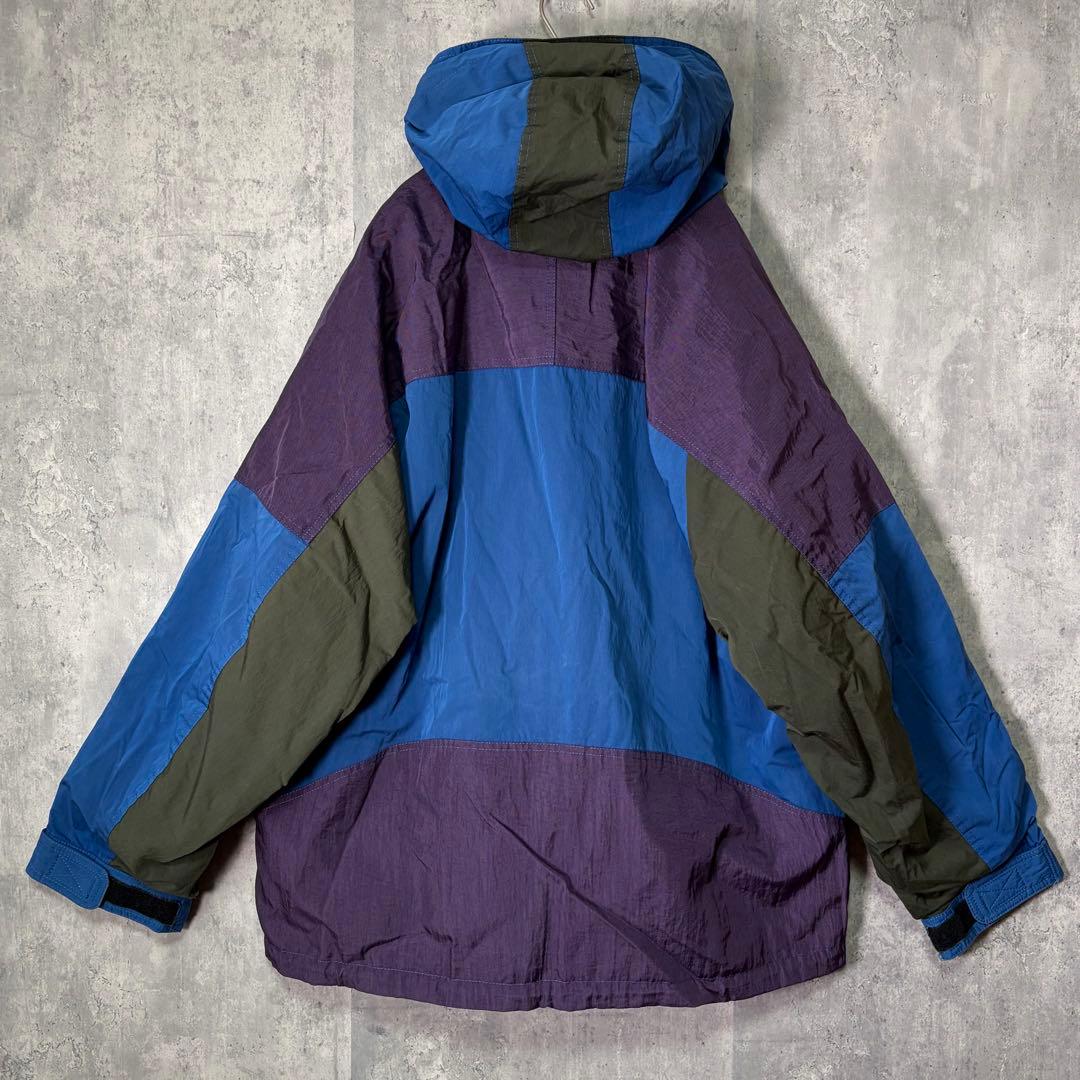 希少 FABLICE 大きめレトロ スキーウェア 上下3点セット 青