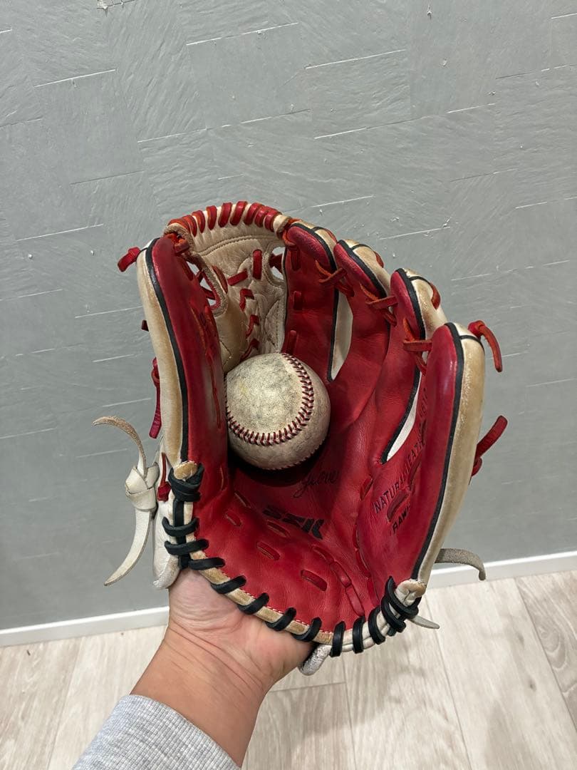 ssk Special Make Up 軟式グローブ レッド/ホワイト 内野手