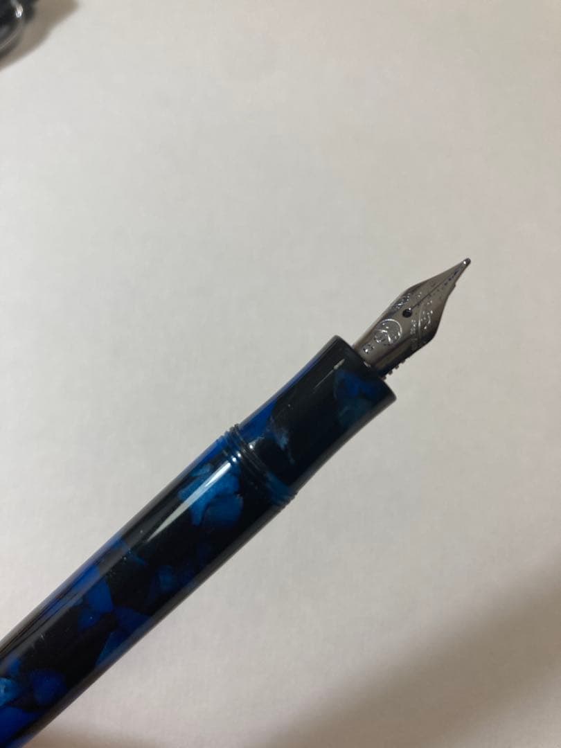 Kaweco 青黒マーブル 万年筆　カヴェコアートスポーツ　mニブ