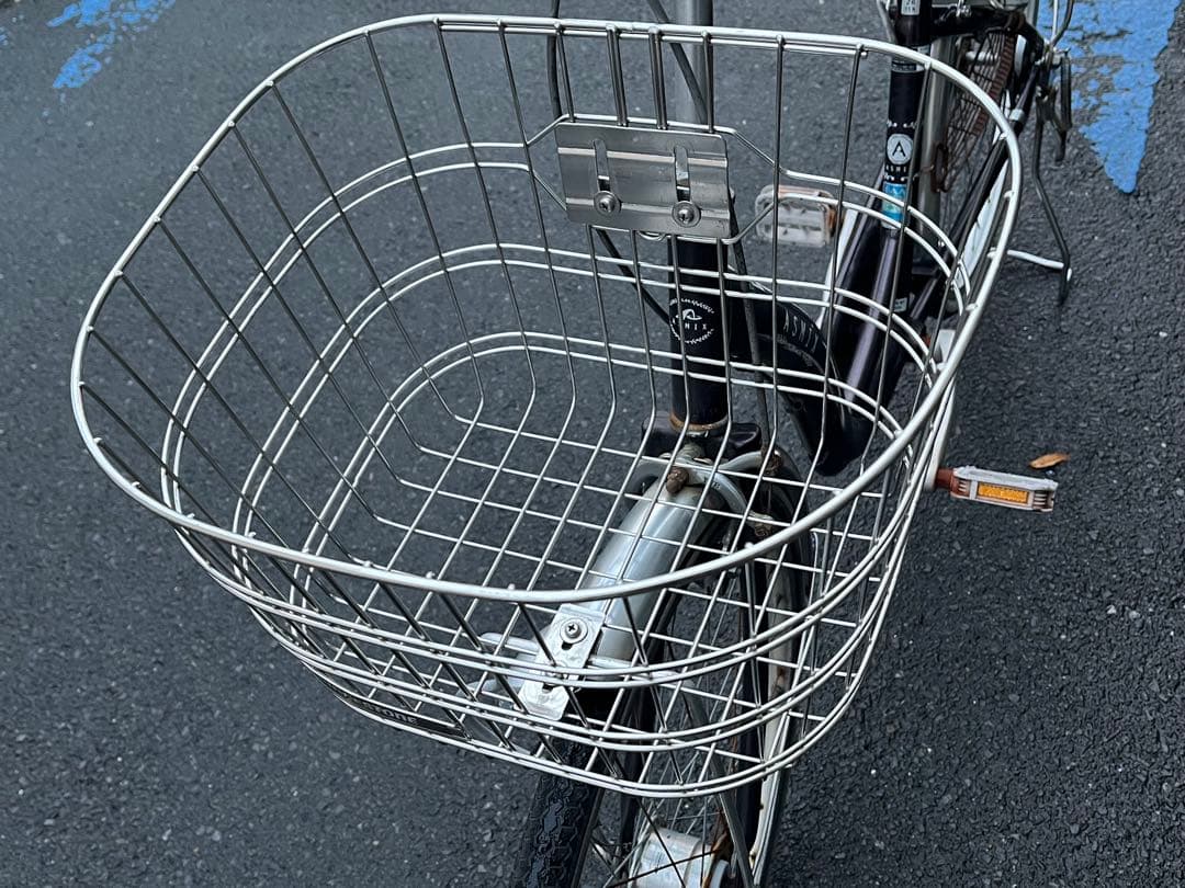 は*な様 中古LEDオートライト軽量アルミ自転車★26インチ★ブラウン★注※配達