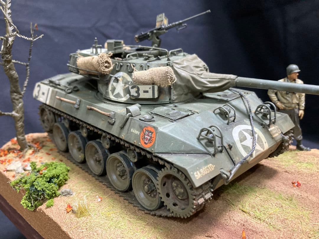 米駆逐戦車M18 ヘルキャット、イタリア　ミリタリー　ジオラマ