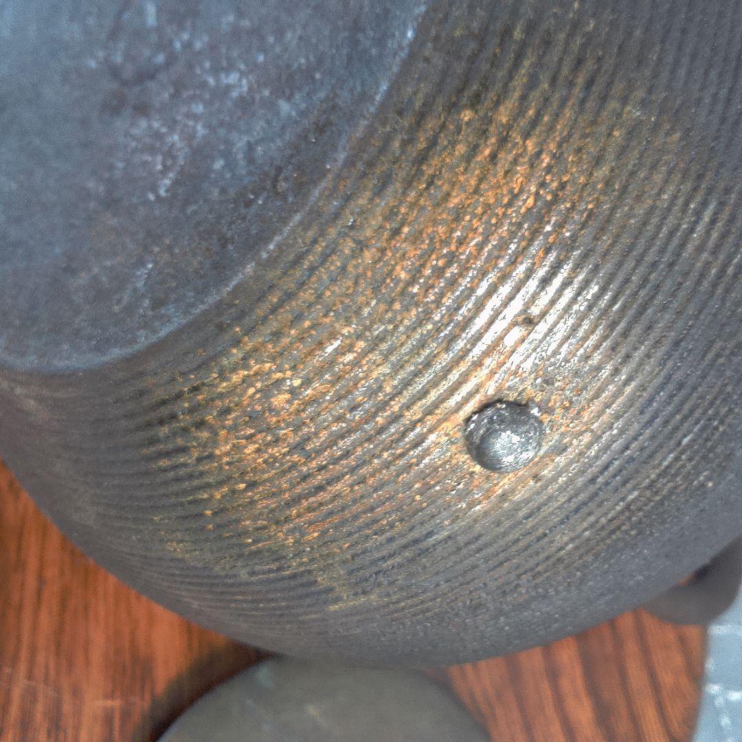 骨董１ 鉄瓶 直し水漏れあります。