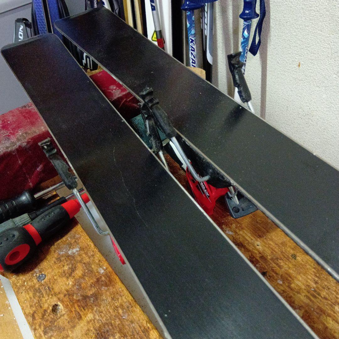 メンテナス済 130cm/ATOMIC スキー 板 靴/ストック付