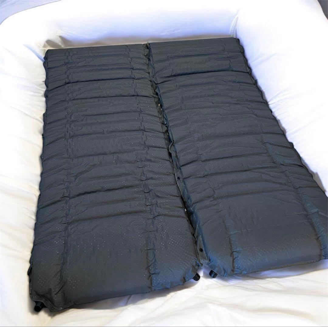 【2個セット】WAQ インフレーターマット シングル 8cm オリーブグリーン