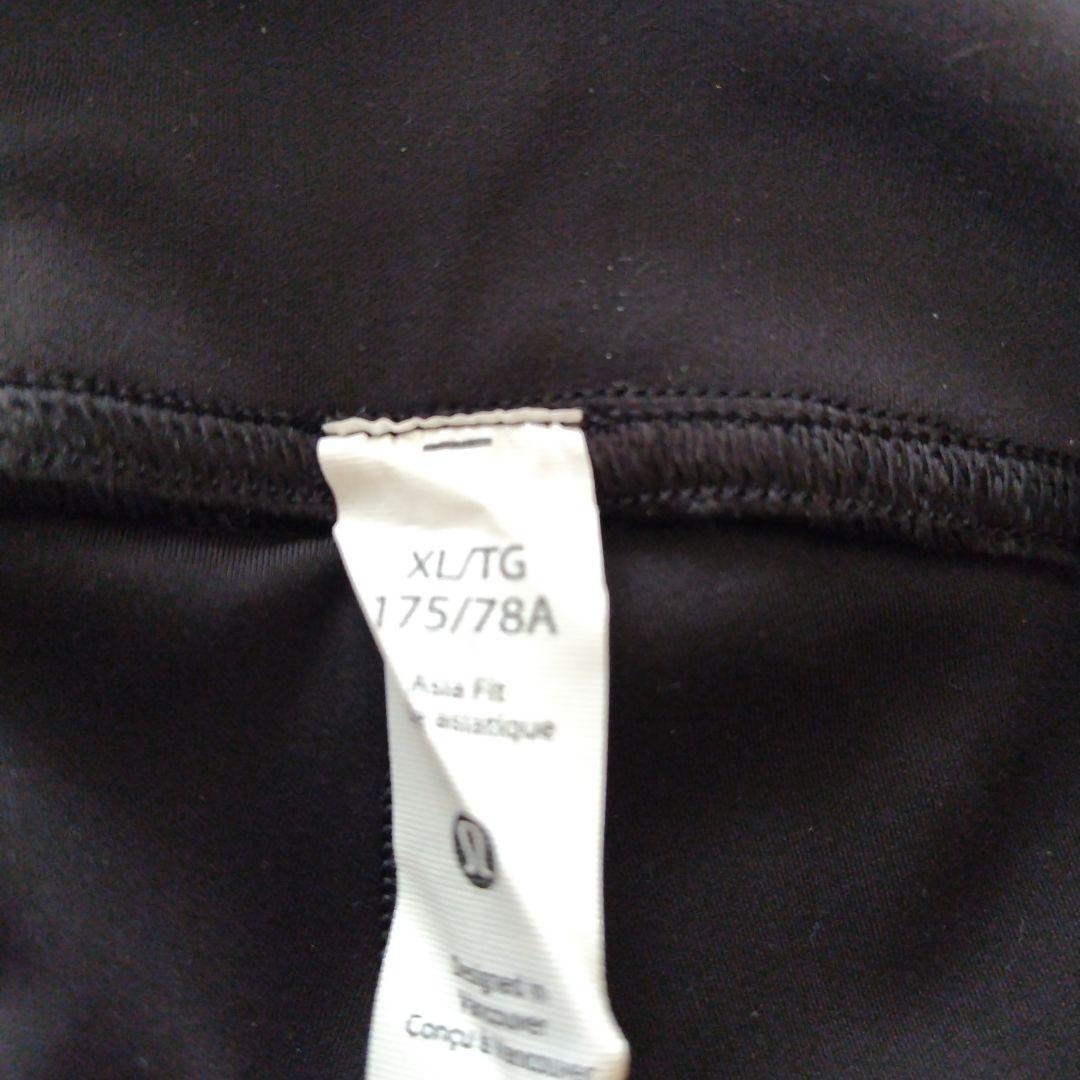 lululemon　ブラックレギンス ウエスト切り替えデザイン　XL タグ付き