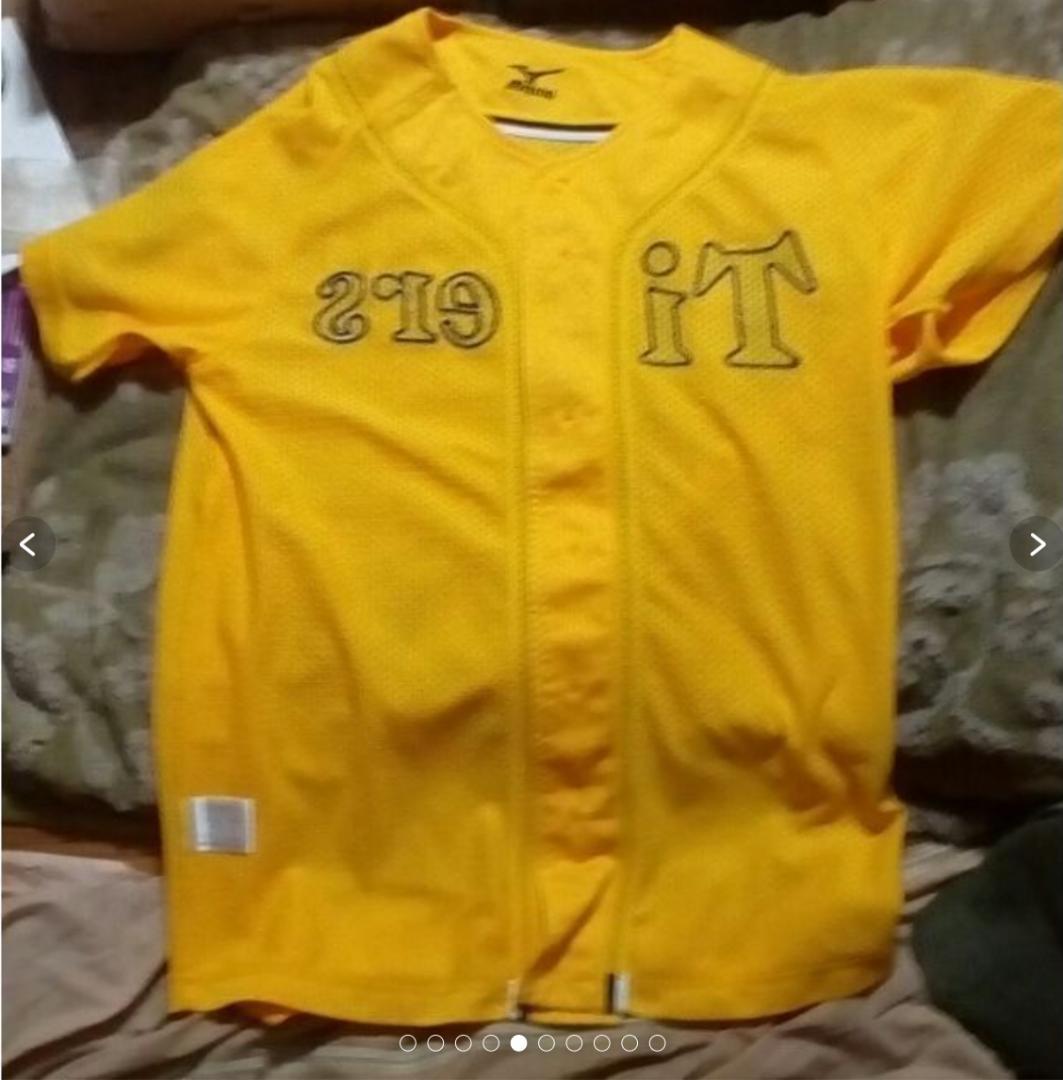 元阪神　杉山直久直筆サイン入り阪神ファンクラブレプリカユニフォーム