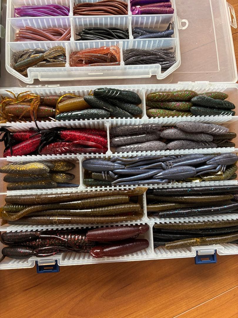 ソフトルアーワームセット 大量　バス釣り引退