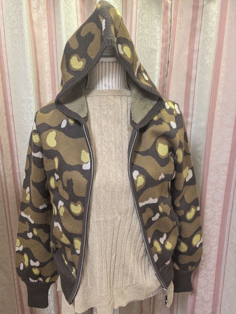 キャロウェイ、パーカー、迷彩、サイズＬ、ニット