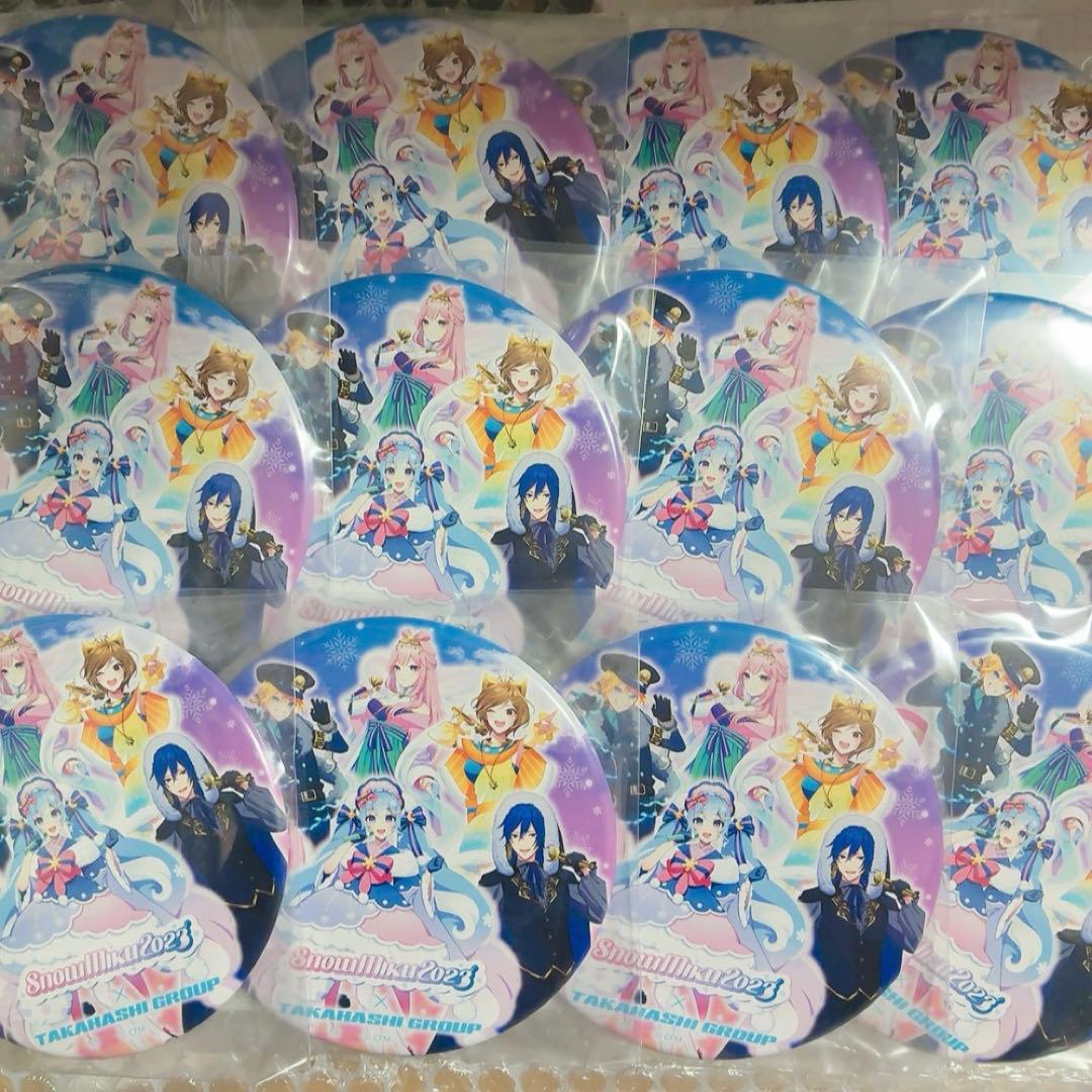 BIG缶バッジ　12点セット　雪ミク　MEIKO KAITO