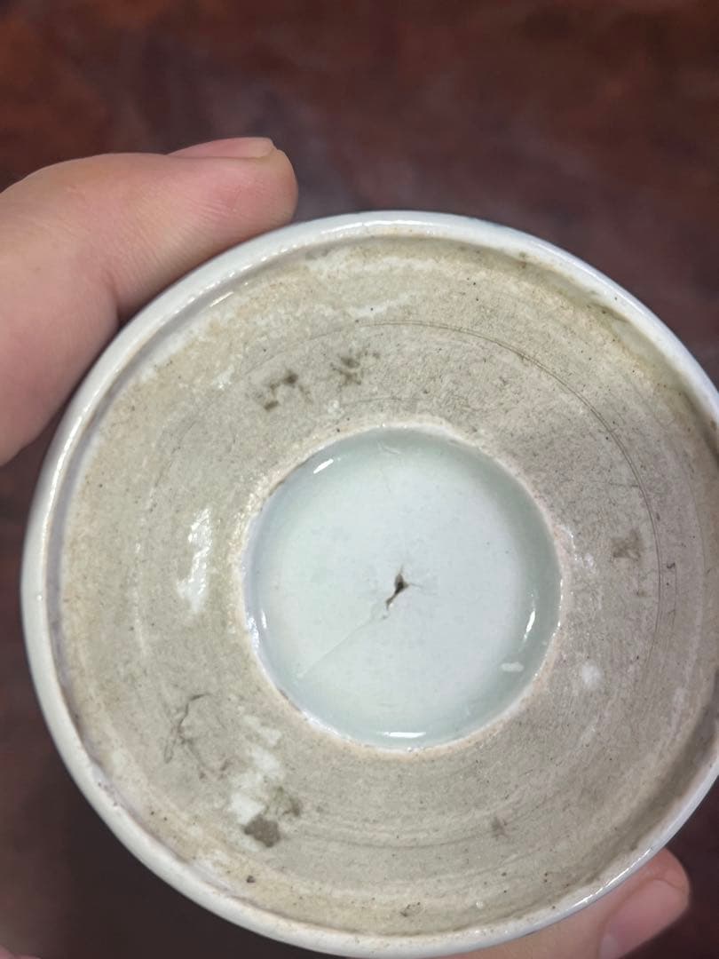 古伊万里 染付 猪口 波千鳥 ちょこ 蕎麦 千鳥 波 唐草 蕎麦猪口 民芸 民藝