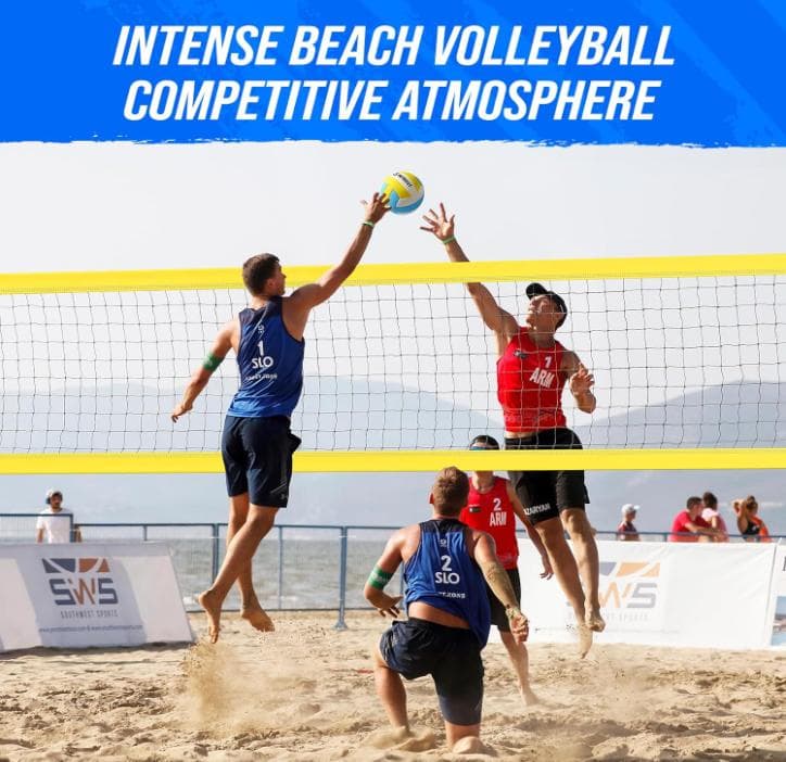 Patiassy ポータブルプロフェッショナルアウトドアバレーボールネットセット