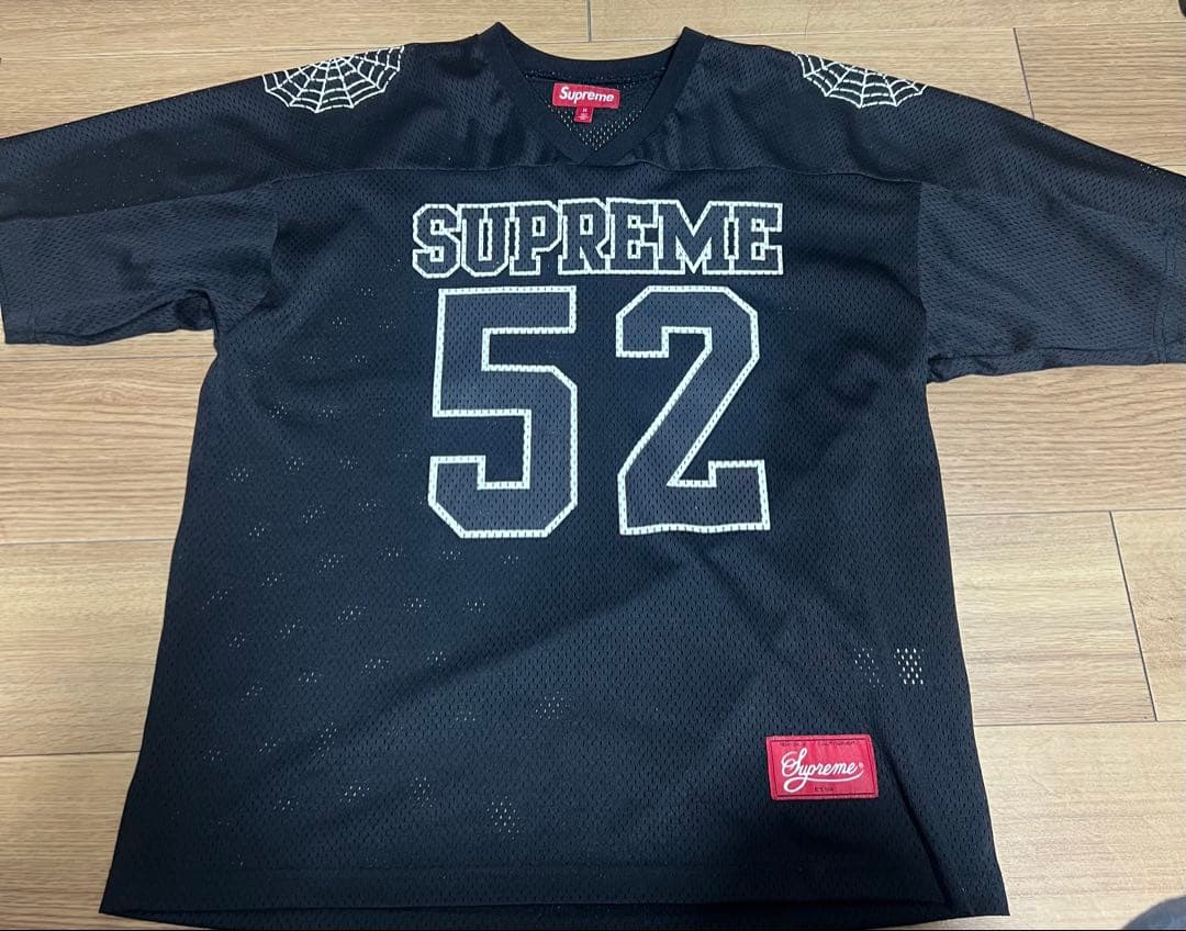 【24ss】Supreme Spiderweb Football Jerse