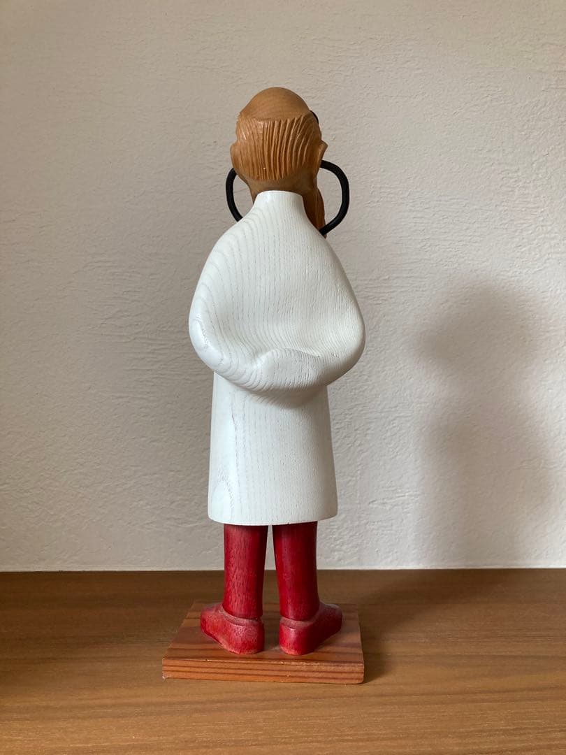 【希少】Vintage70-80'sイタリア木彫り人形「ROMER」長髯ドクター