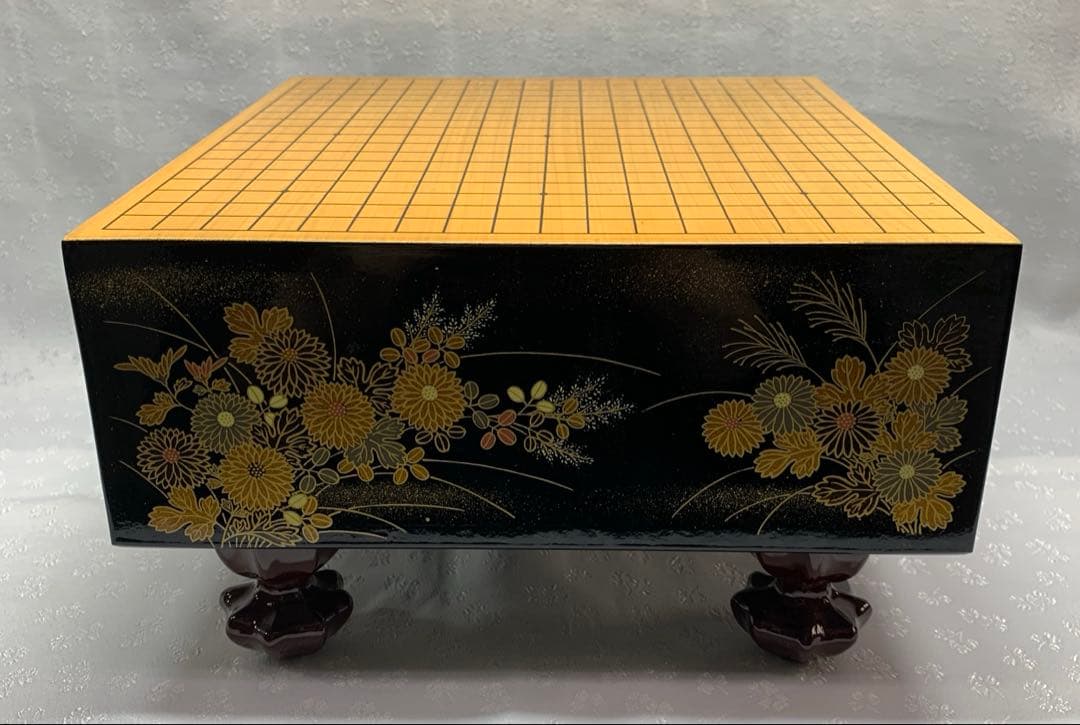 漆芸碁盤　ミニサイズ　柳山作　美品