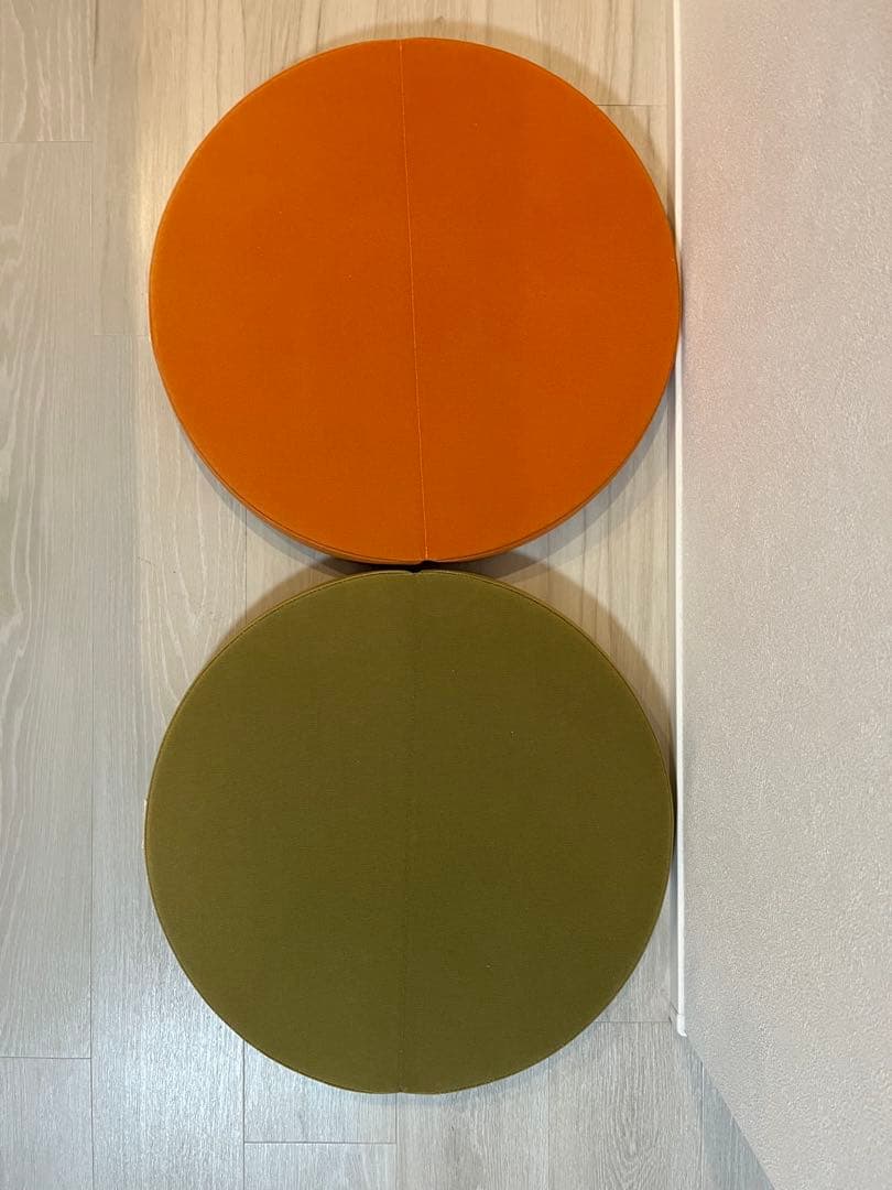  peak 半円形クッション 2色セット