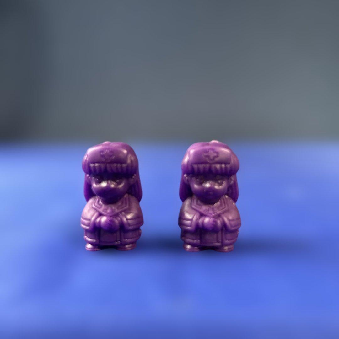 【希少】甲竜伝説ヴィルガスト 消しゴム フィギュア 戦士&モンスター　紫