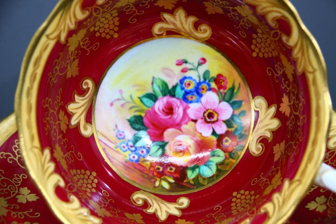 レア ウェッジウッド ARTHUR HOLLAND氏サイン アンティーク トリオ