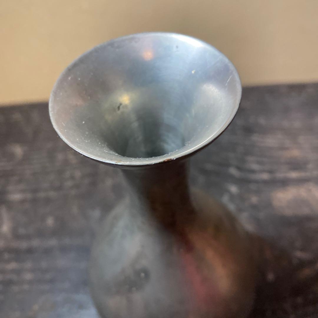 古錫徳利　京錫源製A 18cm8cm 447g