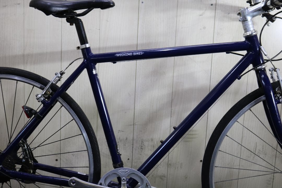 あさひ製WEEKEND アルミ 700C シマノ7速510mm BLUE クロス