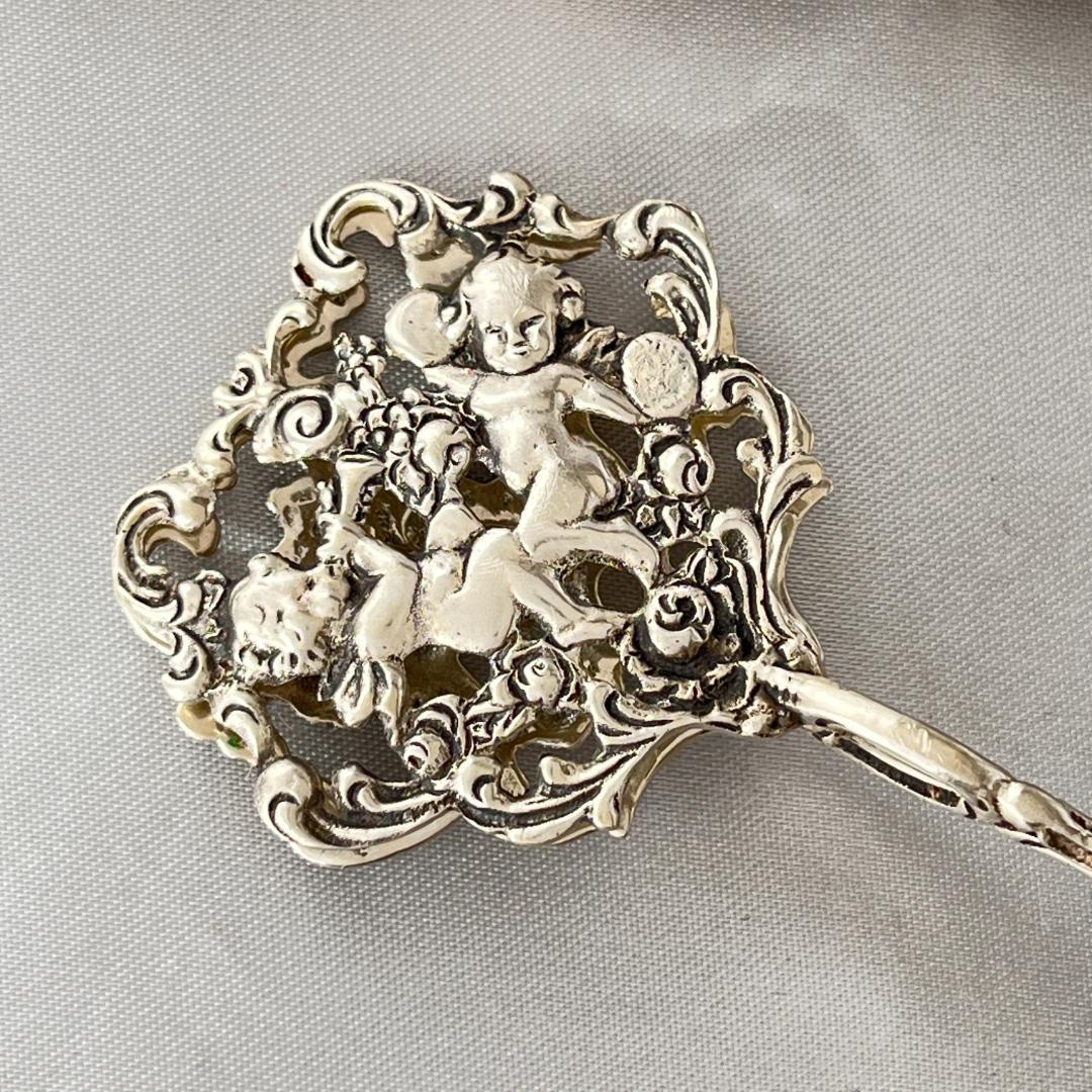 【 Bodemer】 天使の透かしのクッキートング【純銀】薔薇