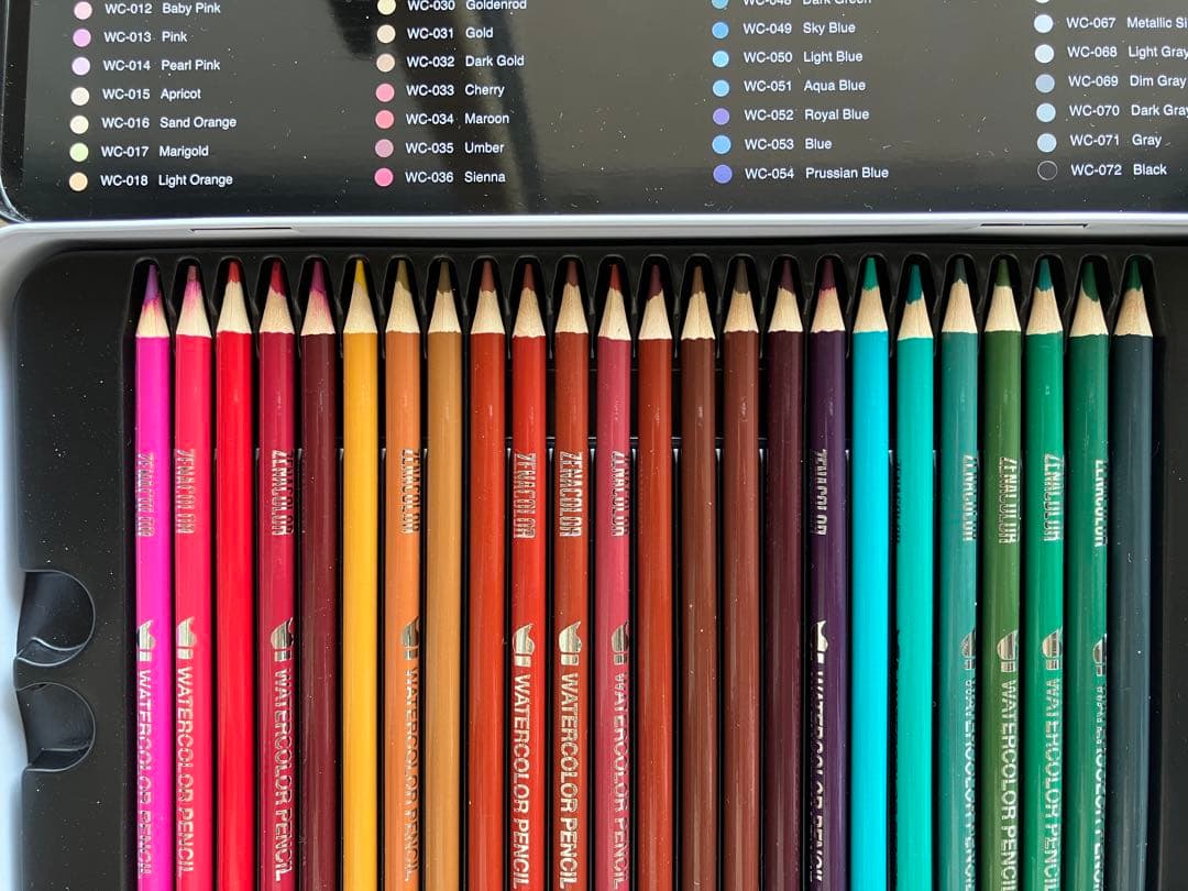 新品未使用 ZENACOLOR 色鉛筆 72色(生産終了)