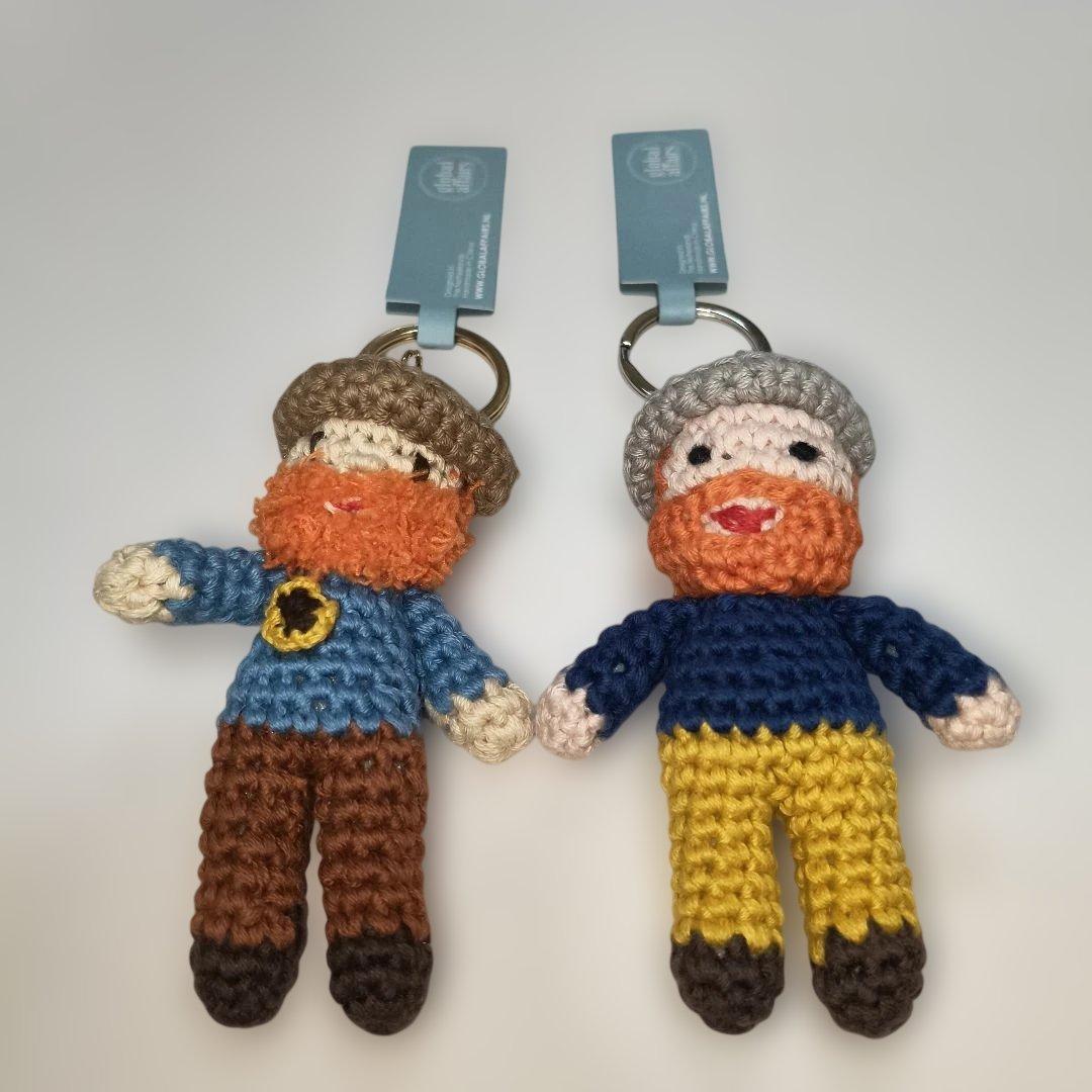 ゴッホ展　ゴッホ　編みぐるみ　東京美術館　キーホルダー　2人セット　あみぐるみ