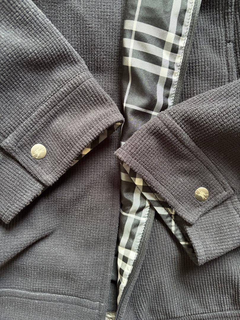 BURBERRY ダークグレー ジップアップジャケット