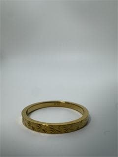 K18ゴールド エンボスリング1.08g 9号