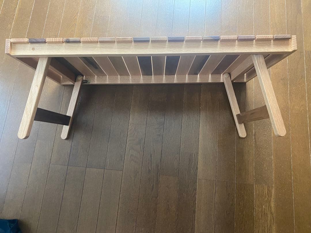 HILLS FIELD 木製アウトドアテーブル　俺のMOKKIN ゼブラ