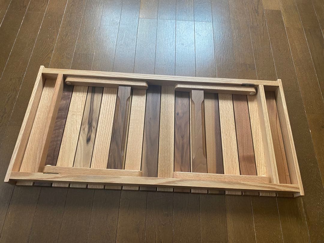 HILLS FIELD 木製アウトドアテーブル　俺のMOKKIN ゼブラ