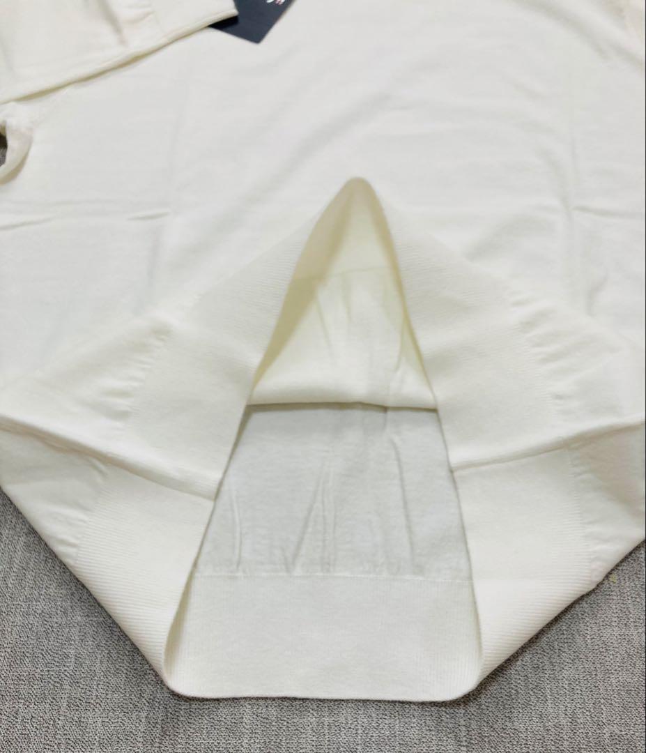 新品 パーリーゲイツ ジャックバニー ロゴハイネックニット(5)サイズL/白