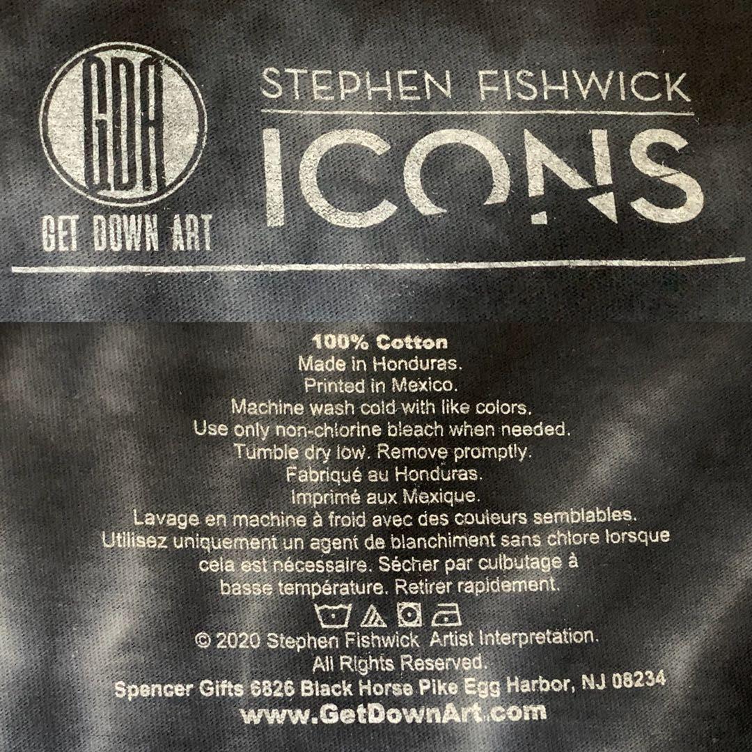 Jimi Hendrix Stephen Fishwick タイダイ染め加工 T