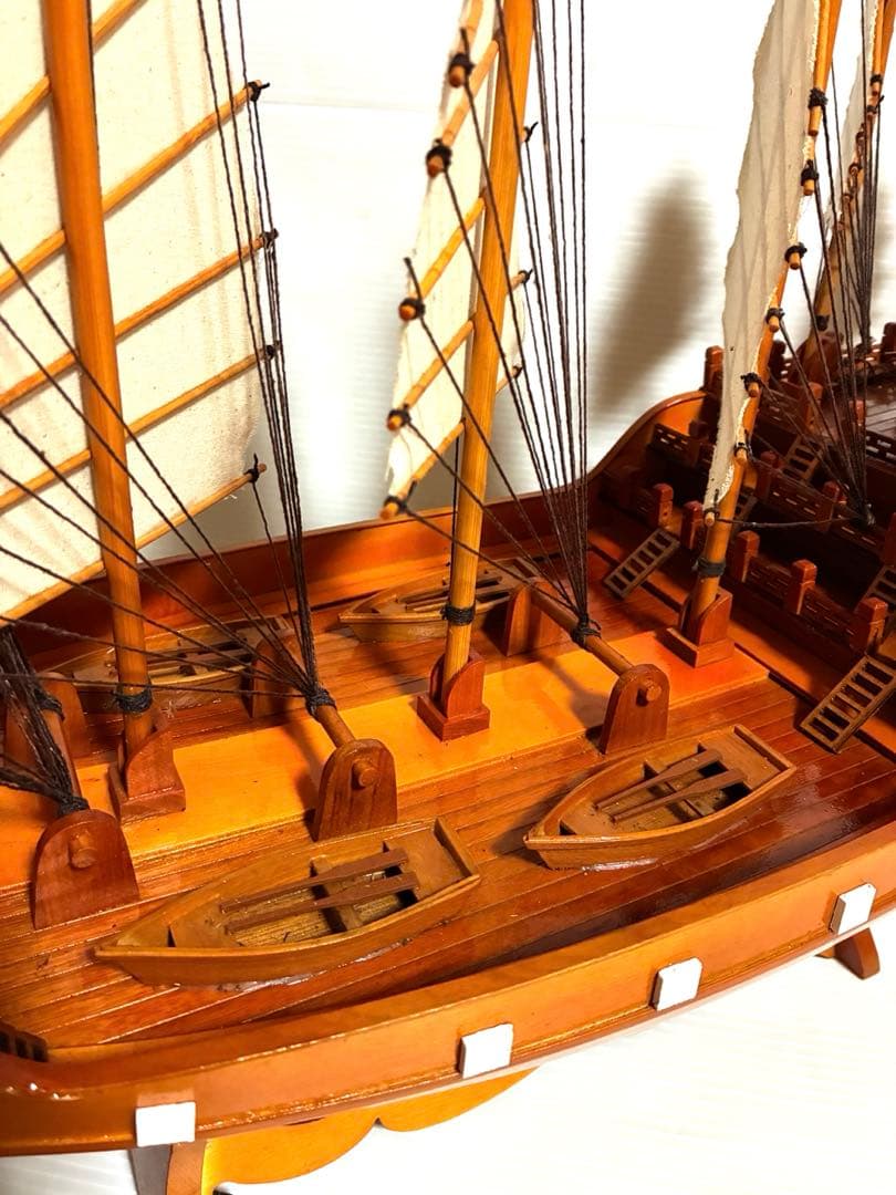希少品　椴松　帆船模型　鄭和『宝船』