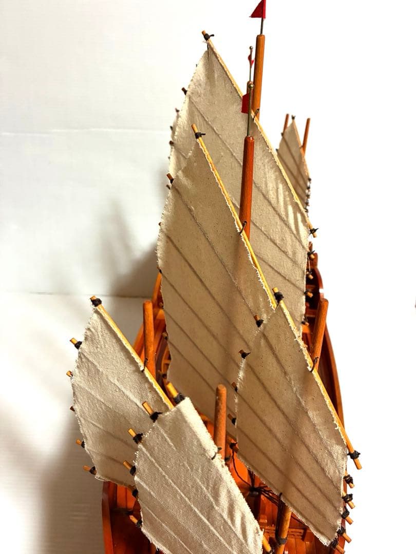 希少品　椴松　帆船模型　鄭和『宝船』