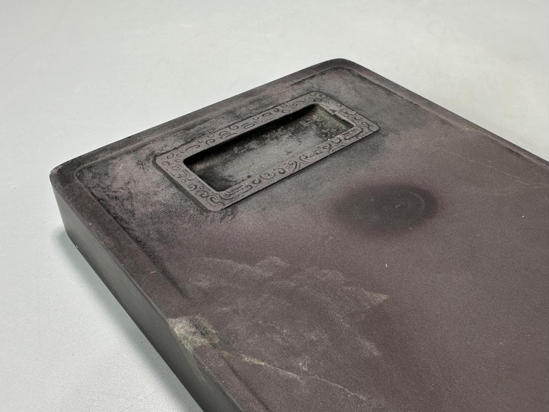 中国美術　書道具　文房具　硯　童子牧牛図　魚脳洞　端渓硯　時代硯　唐物