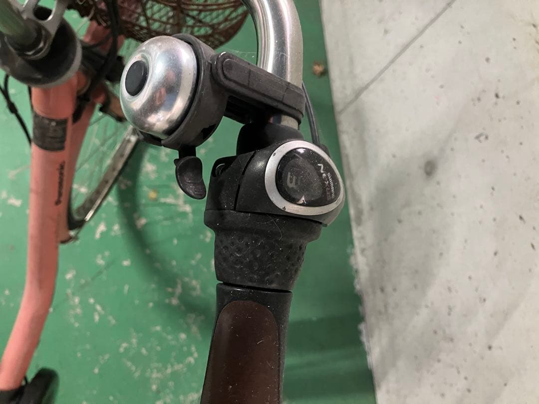 電動アシスト自転車 ピンク 前カゴ付き vi vi dx パナソニック