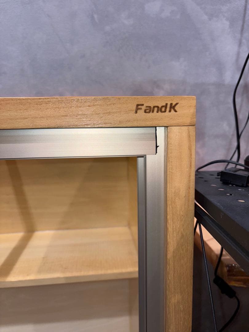 FandK木製飼育ケージ アルミサッシ スライドドア