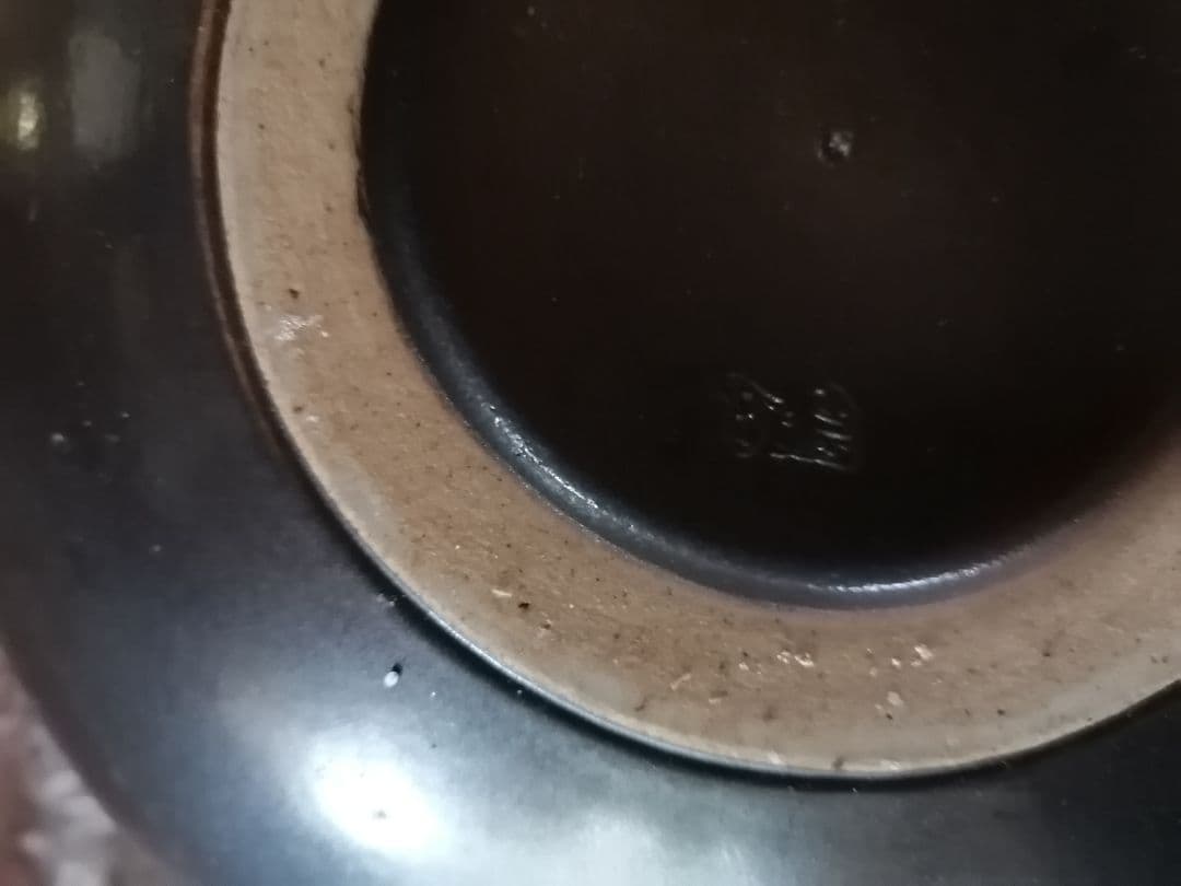 ‼️高級品‼️　萬古焼　陶器 花瓶 グリーンとブラック