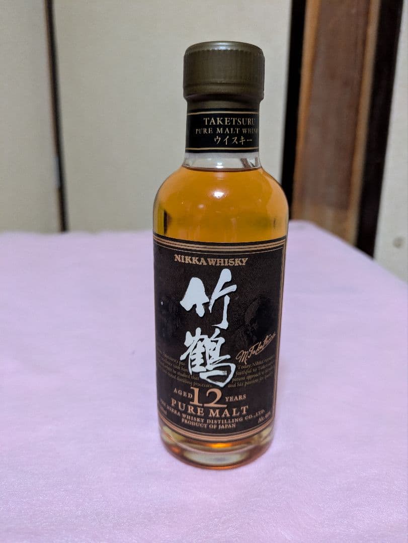 古酒 ニッカ 竹鶴ピュアモルト 180ml ノンエイジ旧ラベル、12年、 17年