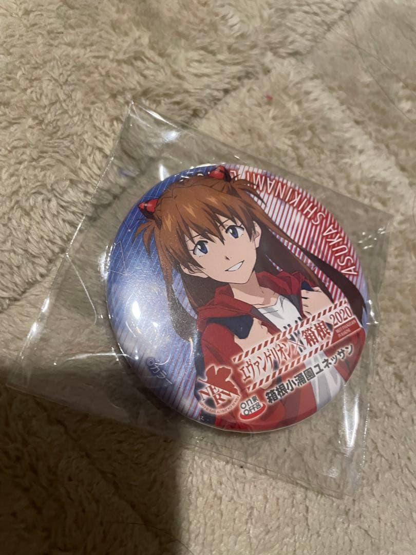 エヴァ アスカ・ラングレー 箱根 2020 ユネッサン 缶バッジ