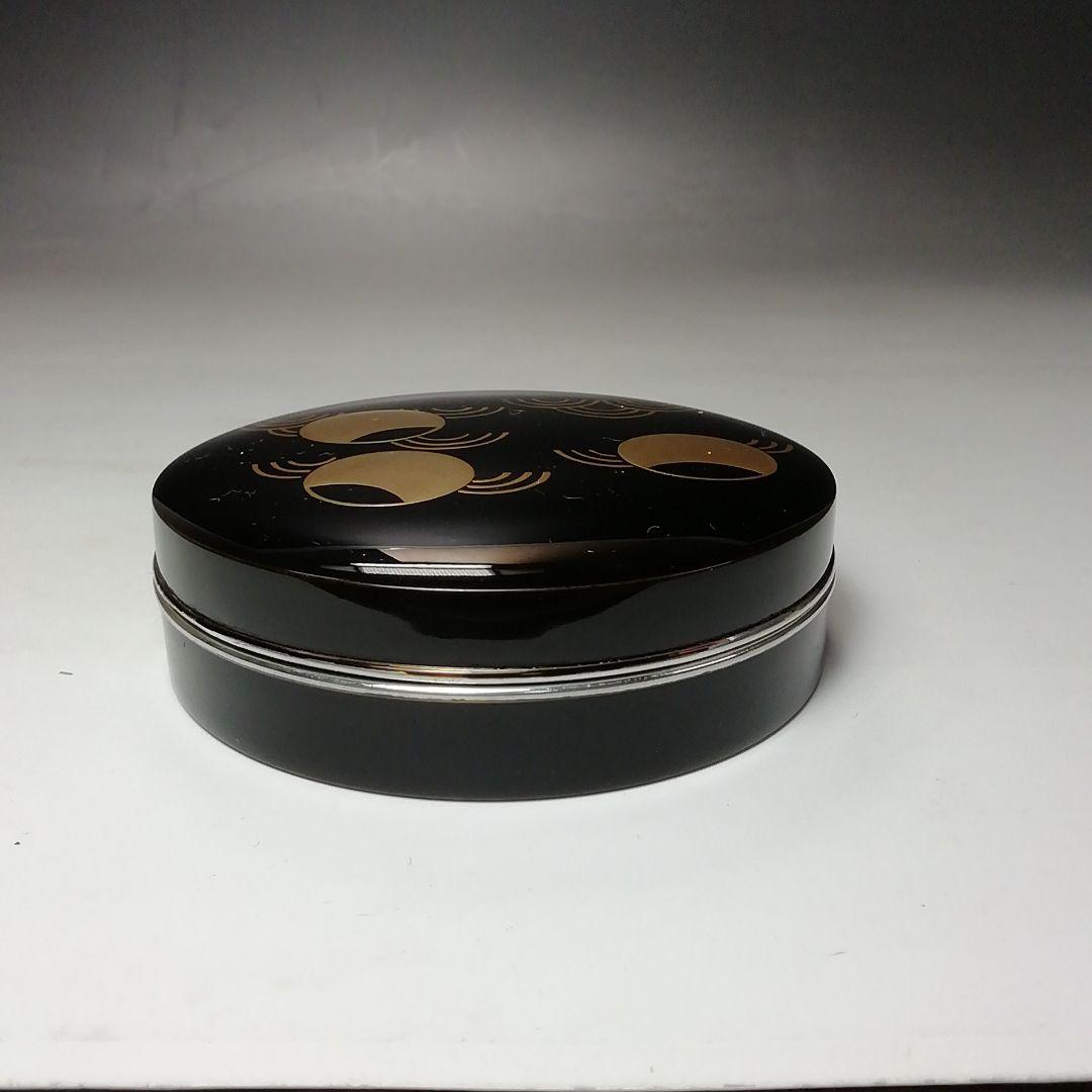 Ｓ７２４　香合　『つぼつぼ青海波蒔絵』『司峯造』　共箱　茶道具