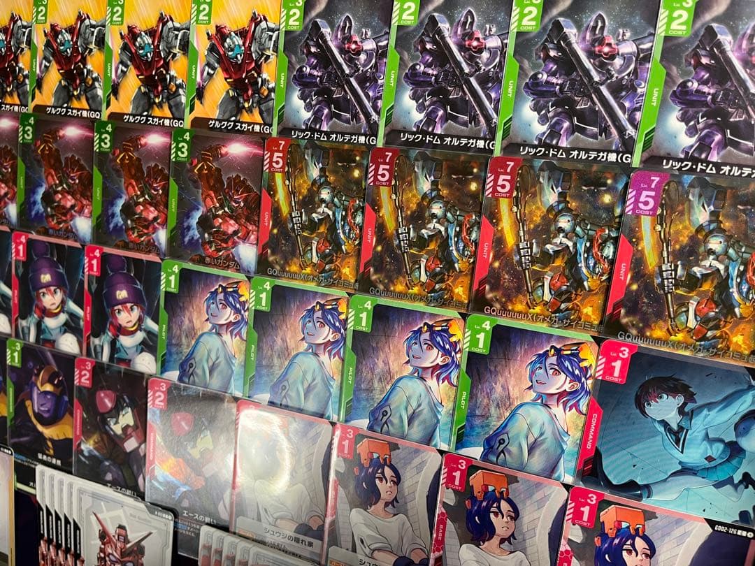 ガンダムカードゲーム　構築済デッキ ジークアクス　赤緑　GQuuuuuuX