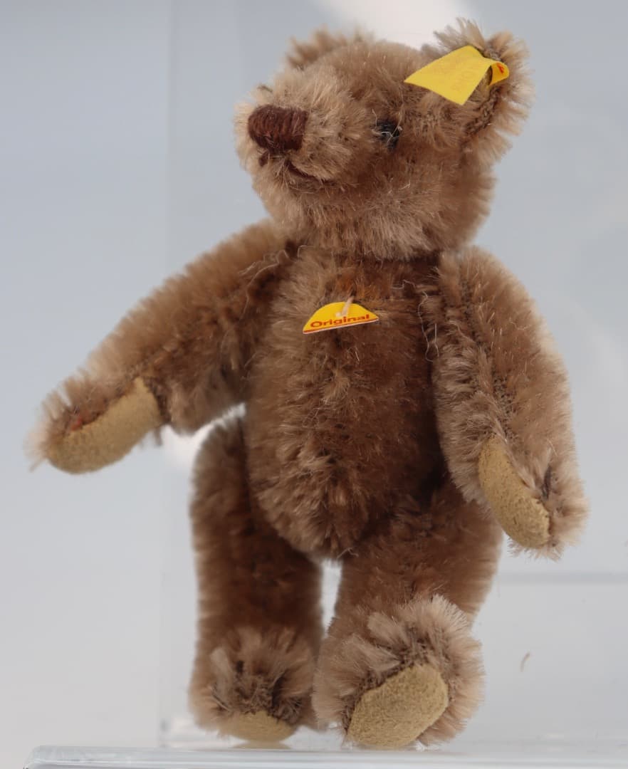 Steiff テディベア ブラウン1909年レプリカ・テディ黄色タグ9cm D