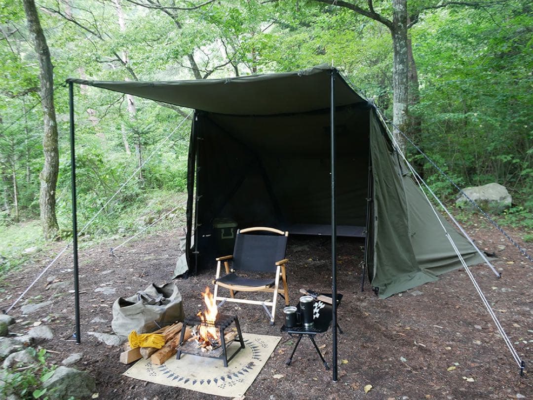 FUTURE FOX FOXBASE EVO 前幕、２又ポール、グランドシート付