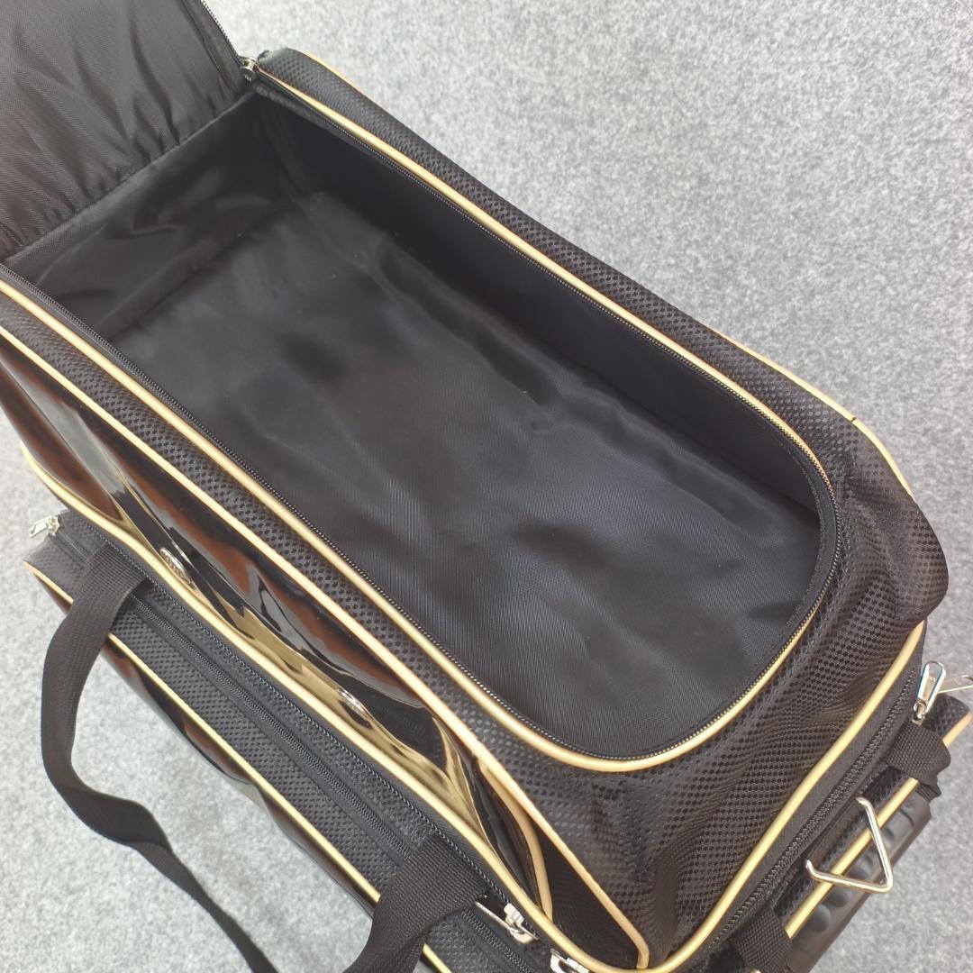 【美品】Brunswick クラウン2ボールローラー 黒×金 2ボール用