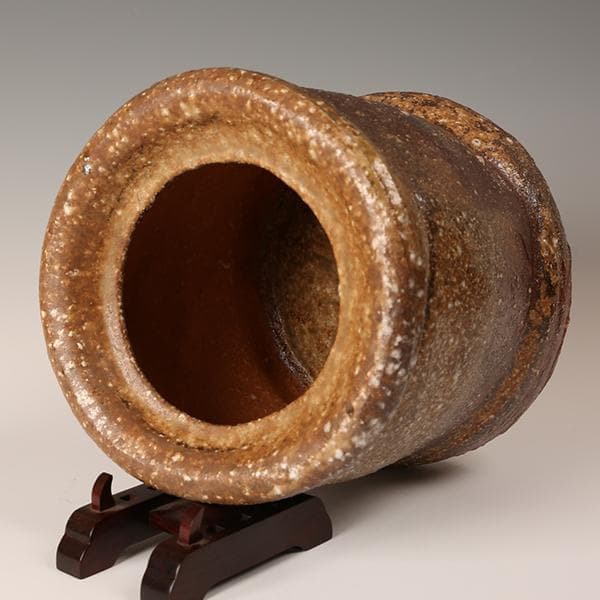 信楽焼　水指　上田光春（六代上田直方)　【茶道具・陶器】