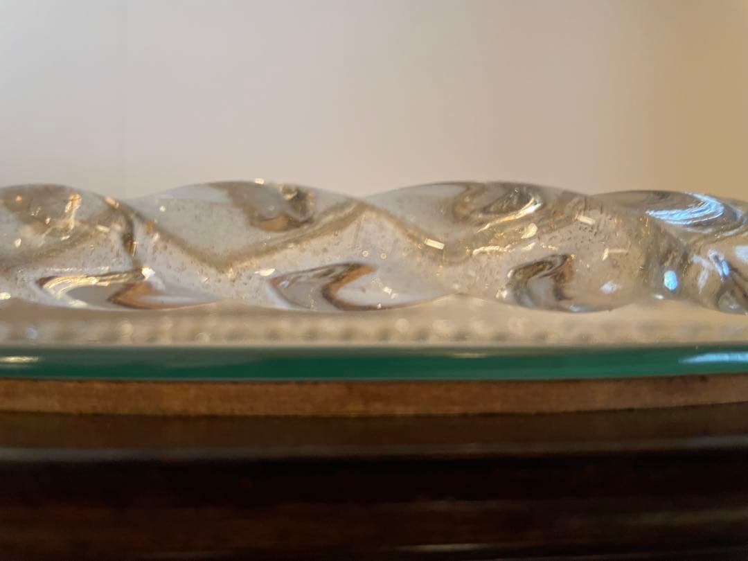 エッチングデザイン ガラス製トレー